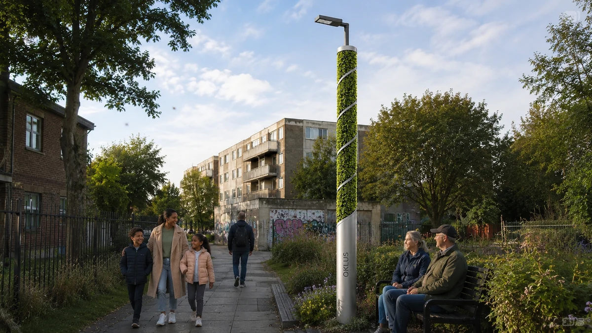 Illustrative OKLUS retrofit on an existing community route